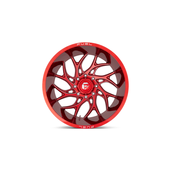 Fuel Offroad D742 RUNNER Candy Red Milled 24x14 -75 8x180mm 124.2mm