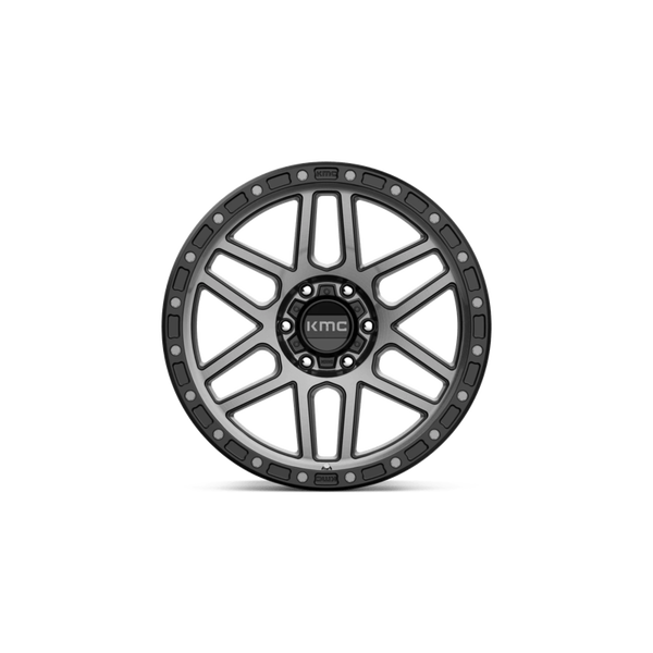 KMC KM544 MESA Satin Black W/ Gray Tint 17x8.5 0 6x139.7mm 106.1mm
