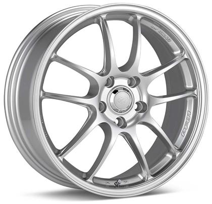 Enkei PF01 17x9 5x114.3 48mm Offset 75mm Bore Diameter Silver Wheel