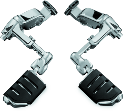 Kuryakyn Ergo III Cruise Mount Kit Chrome - with Trident Dually ISO-Pegs - Honda Gold Wing GL1800 2001 - 2013