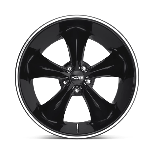 Foose F104 LEGEND Gloss Black Milled 20x8.5 +35 5x120mm 72.6mm