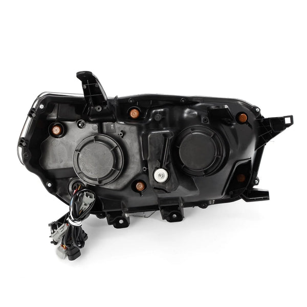 AlphaRex 2010 - 2013 Toyota 4Runner PRO-Series Projector Headlights Plank Style Black w/Seq Signal/DRL