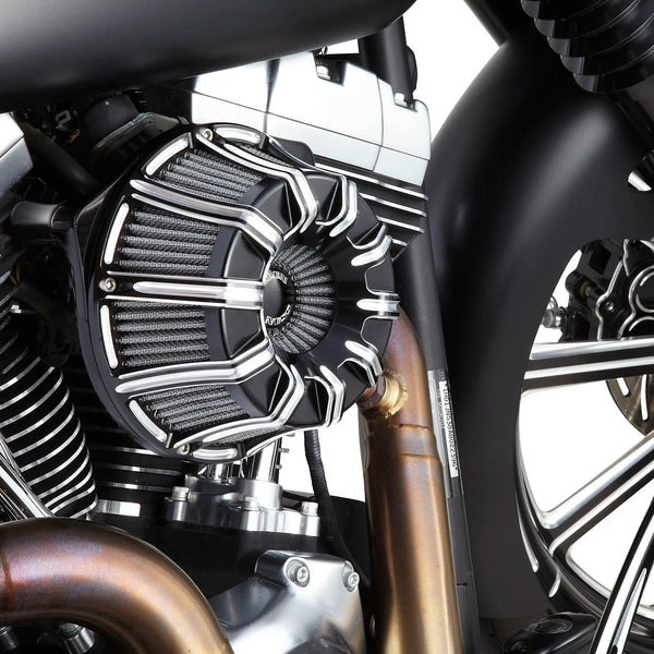 Arlen Ness 10 Gauge Inverted Air Cleaner Black - Harley Davidson 1991 + XL Sportster