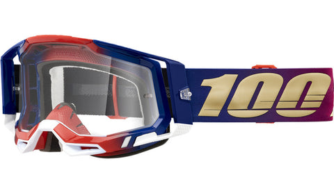 100% Racecraft 2 Goggle United Clear Lens