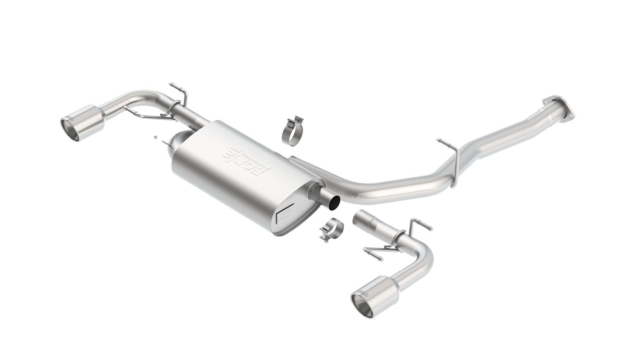 Borla 2003 - 2009 Mazda RX-8 1.3L Single Round Rolled Angle-Cut Cat-Back Exhaust