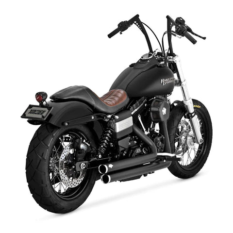 Vance & Hines Harley Davidson Dyna 2006 - 2017 Bigshots Staggered Black PCX Full System Exhaust