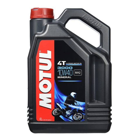 Motul 4L 3000 4T Motorcycle Oil 10W40 ( 4 Pack )