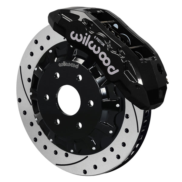 Wilwood TX6R Front Kit BBK Big Brake Kit 16.00in Black 1999 - 2018 GM Truck Silverado / Sierra 1500 / SUV