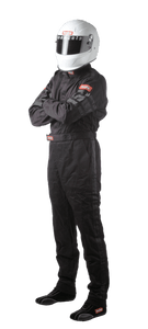 RaceQuip Black SFI-1 1-Layer  Race Suit