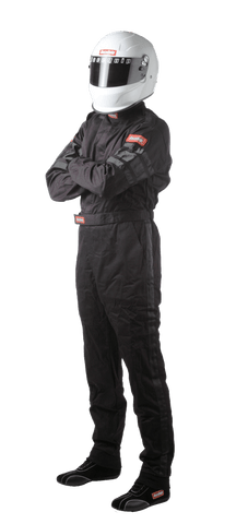 RaceQuip Black SFI-1 1-Layer  Race Suit