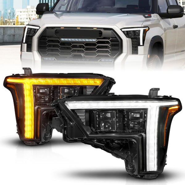 ANZO 2022 - 2024 Toyota Tundra (w/Factory LED Refl.) Z-Series Full LED Projector Headlights