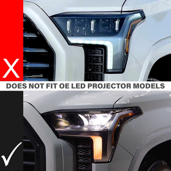 ANZO 2022 - 2024 Toyota Tundra (w/Factory LED Refl.) Z-Series Full LED Projector Headlights