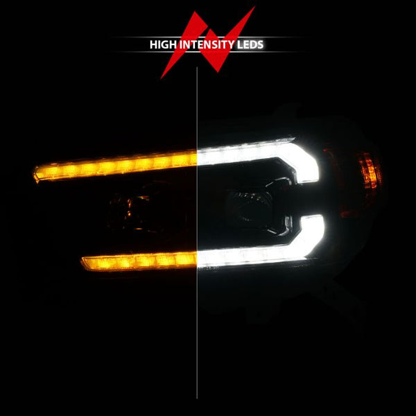 ANZO 2010 - 2013 Toyota 4Runner Projector Headlights - Black