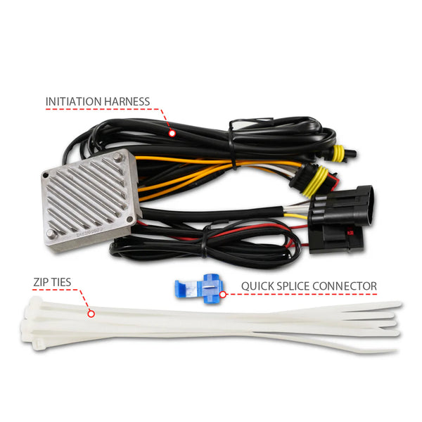 ANZO 2005 - 2011 Toyota Tacoma Full LED Projector Headlights White DRL/Init/SeqSig Black - Pair