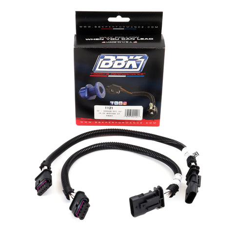 BBK 2018 - 2023 Ford Mustang GT O2 Sensor Wire Harness Extensions 16in (Pair)