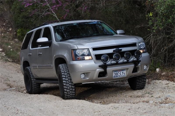 N-Fab Light Bar 2006 - 2014 Chevy Tahoe/Suburban/Avalanche - Gloss Black - Light Tabs