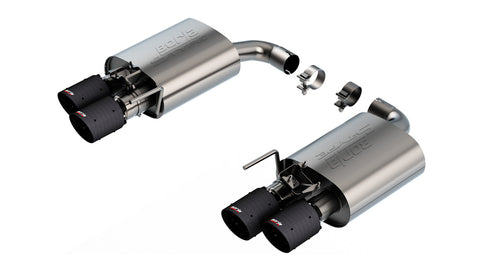 Borla 2024 + Ford Mustang GT 5.0L V8 w/ Active Exhaust S-Type Axle-Back Exhaust System - Carbon Fiber