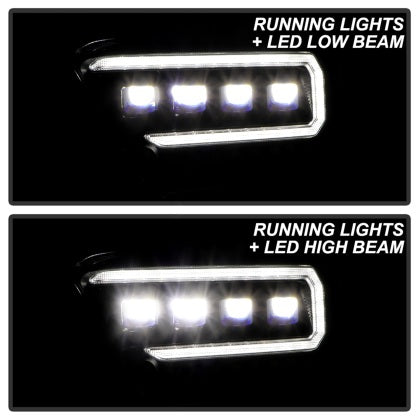 Spyder 2016 - 2022 Toyota Tacoma LED Model Only High-Power LED Headlights - Black PRO-YD-TT16LEDAP-BK