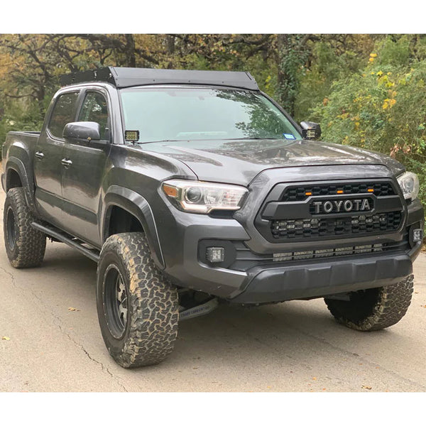 Cali Raised 2005 - 2023 Toyota Tacoma Premium Roof Rack-Tall Switch/Wiring/No Switch/Light Kit