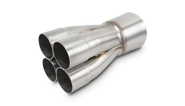 Vibrant 4-1 SS Merge Collectors (2-1/4in Inlet Slipover ID 4in Merge Outlet OD) - Sold Individually