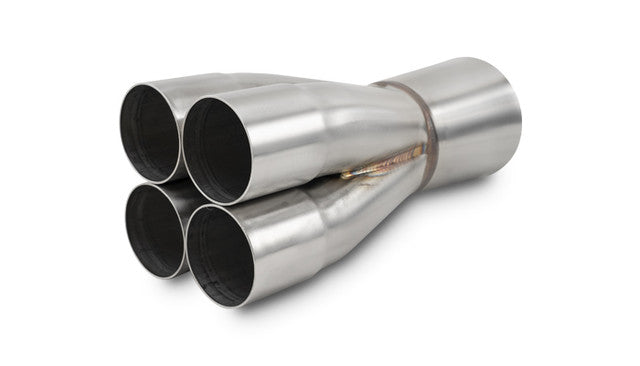 Vibrant 4-1 SS Merge Collectors (2in Inlet Slipover ID 3in Merge Outlet OD) - Sold Individually