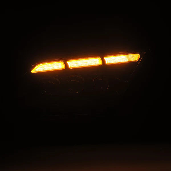 AlphaRex 2013 - 2014 Ford Mustang NOVA LED Proj Headlights Alpha-Blk w/Actv Light & Seq.Sig / SB DRL