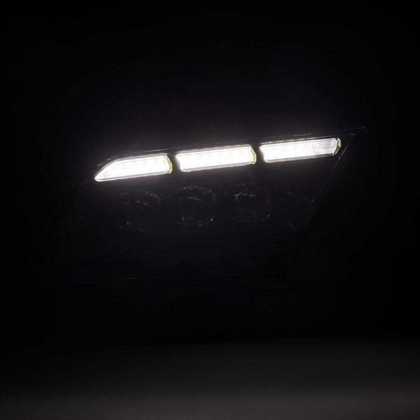 AlphaRex 2013 - 2014 Ford Mustang NOVA-Series LED Projector Headlights Blk w/Activ Lght & Seq.Sig / SB DRL