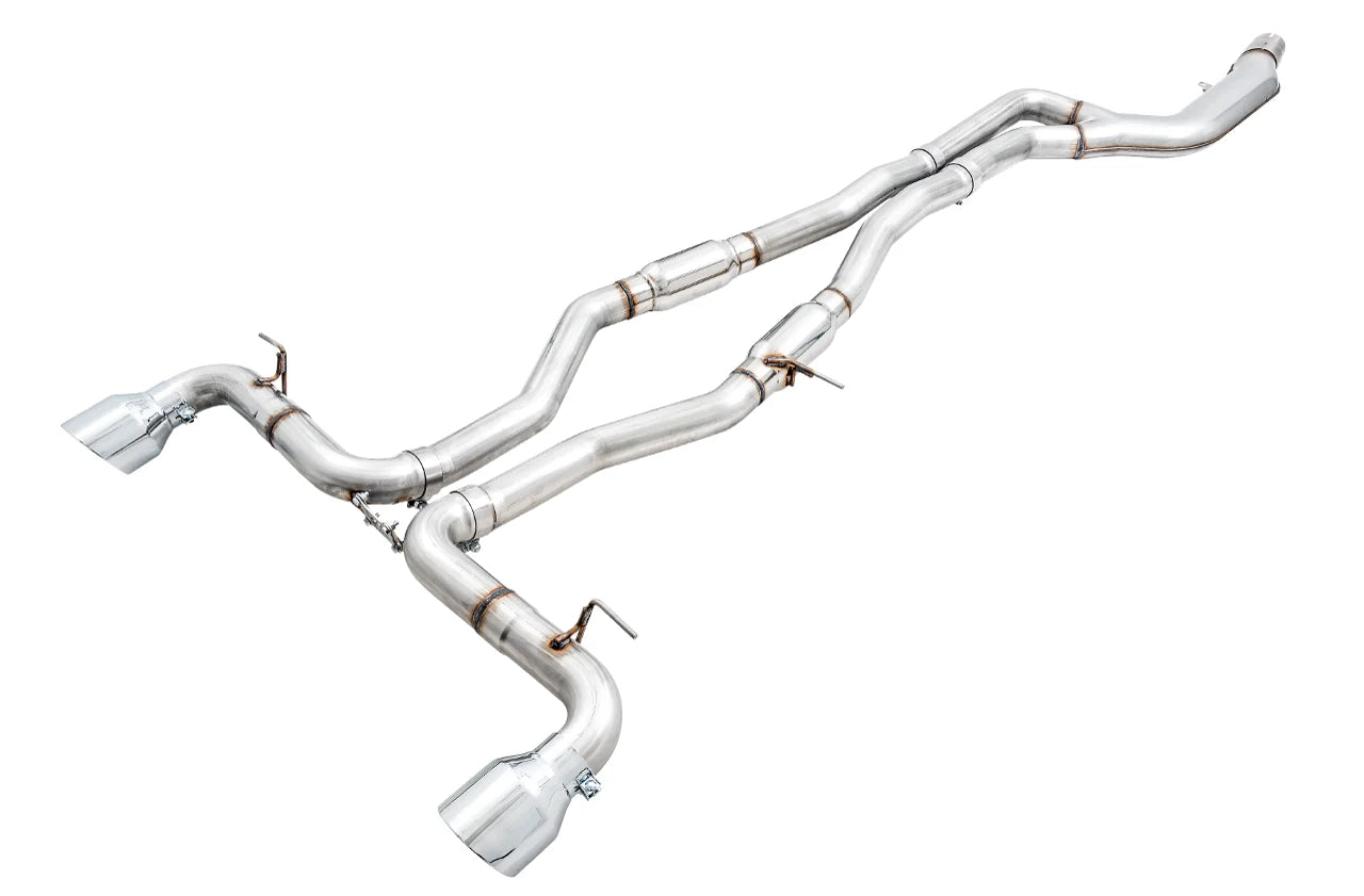 AWE Tuning 2020+ Toyota Supra A90 Track Edition Exhaust - 5in Chrome Silver Tips