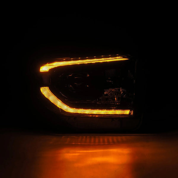 AlphaRex 2014 - 2021 Toyota Tundra PRO-Series Projector Headlights Black w/Seq. Sig. + DRL