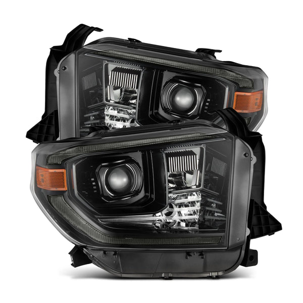 AlphaRex 2014 - 2021 Toyota Tundra PRO-Series Projector Headlights Black w/Seq. Sig. + DRL