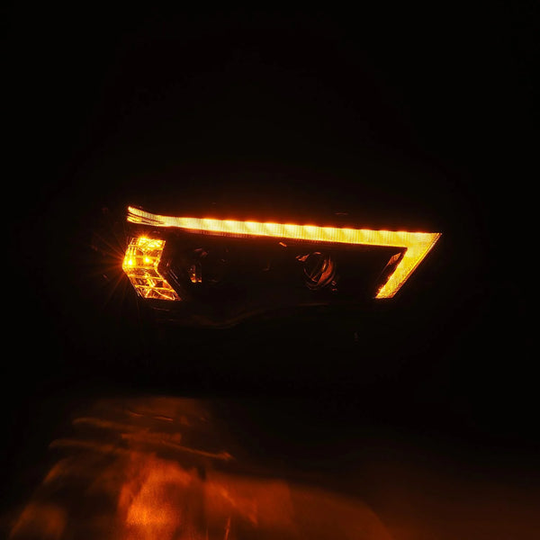 AlphaRex 2014 - 2023 Toyota 4Runner LUXX LED Proj Headlights Black w/Activ Light/Seq Signal/DRL