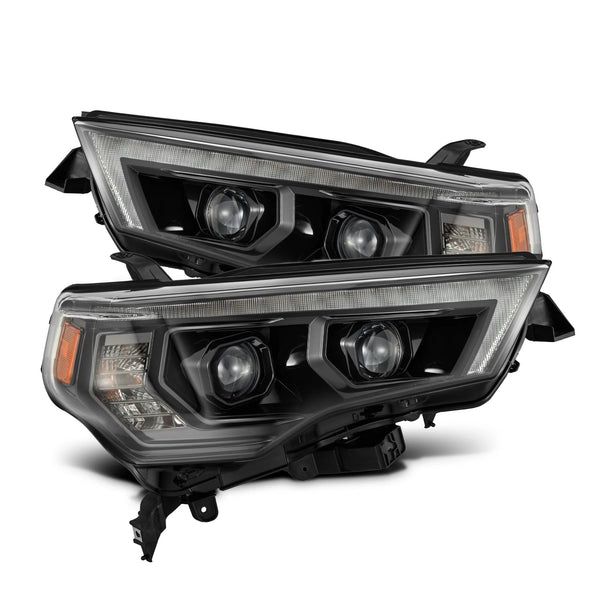 AlphaRex 2014 - 2023 Toyota 4Runner LUXX LED Proj Headlights Black w/Activ Light/Seq Signal/DRL