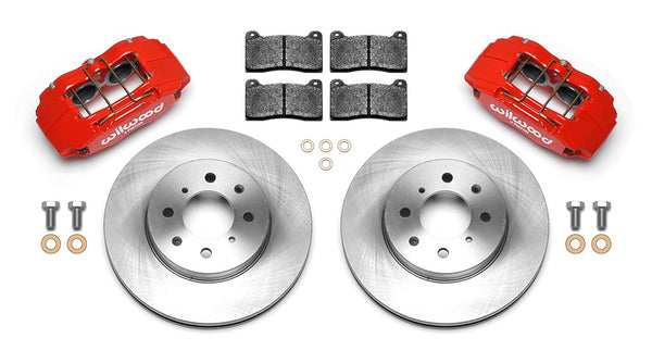 Wilwood DPHA Front Caliper & Rotor Kit Red /Black Honda 1993 - 2005 Civic / Acura Integra w/ 262mm OE Rotor