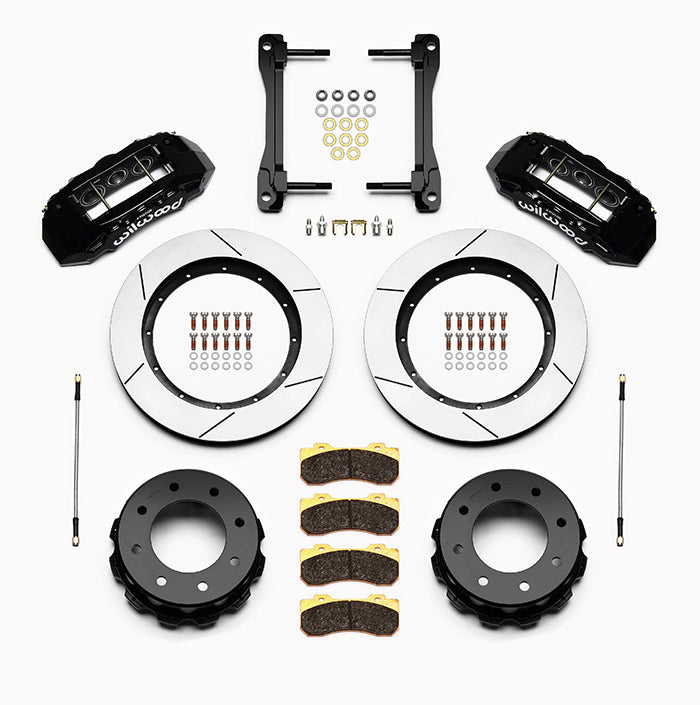 Wilwood TX6R Rear Kit 15.50in Black Big Brake Kit - 2011 - 2019 Silverado / Sierra 2500 / 3500 HD