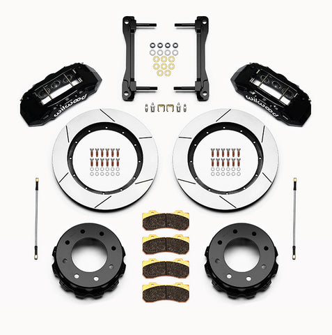 Wilwood TX6R Rear Kit 15.50in Black Big Brake Kit - 2011 - 2019 Silverado / Sierra 2500 / 3500 HD