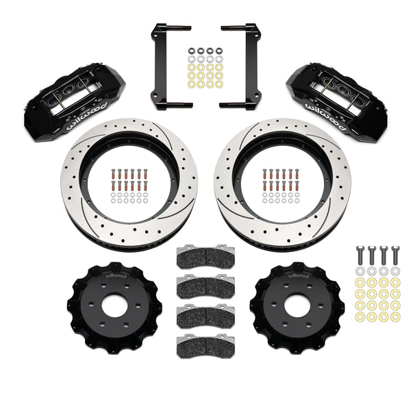 Wilwood TX6R Front Kit BBK Big Brake Kit 16.00in Black 1999 - 2018 GM Truck Silverado / Sierra 1500 / SUV