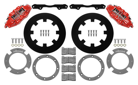 Wilwood 2017 - 2023 Can-Am Maverick X3 Red 6-Piston Rear Kit 11.25in - Undrilled Rotors