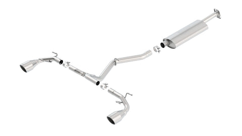 Borla 2013-2020 Subaru BRZ / Toyota 86 / Scion FR-S Cat-Back Exhaust System S-Type Part # 140496