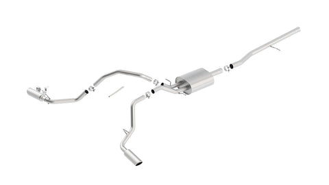 Borla 2014-2019 Chevrolet Silverado 1500 Cat-Back Exhaust System Touring Part # 140544 ( Extended Cab Standard Bed (78.7")/ Crew Cab Short Bed (69.3") 143.5" Wheelbase )