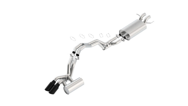 Borla 2018 - 2023 Lincoln Navigator 3.5L A/T 2WD/4WD Touring 2.5in Catback Exhaust w/Black Chrome Tips