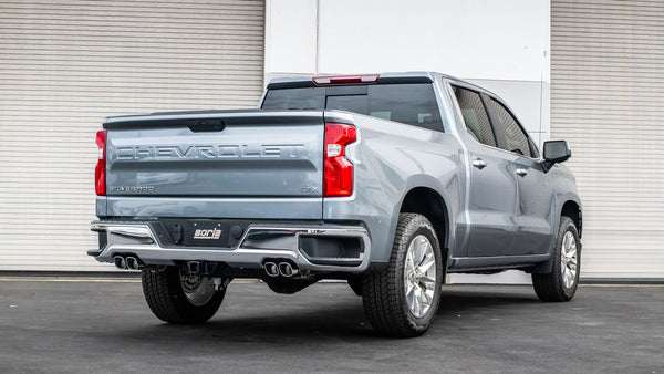 Borla 2019 + Chevrolet Silverado/GMC Sierra 1500 6.2L SS Touring Catback Exhaust - Square Chrome Tips