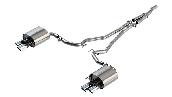 Borla 2019-2023 Ford Mustang EcoBoost 2.3L Cat-Back Exhaust System S-Type Part # 140827 w/ Valves