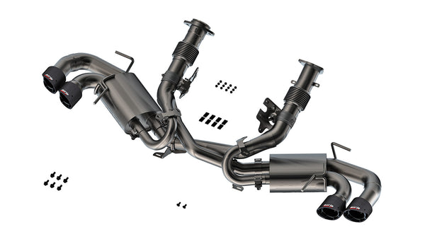 Borla 2020 + Chevrolet Corvette Stingray Cat-Back Exhaust System ATAK Carbon Tips Part # 140841CF