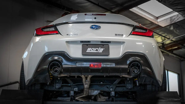 Borla 2022+ Subaru BRZ/Toyota GR86 2.4L S-Type Cat-Back System Carbon Fiber Tips
