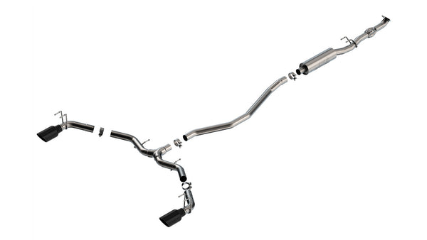 Borla 2023 + Integra / 2022 + Civic Si 1.5L 4 CYL. MT FWD 4DR 2.50in S-Type Catback Exhaust Black Chrome