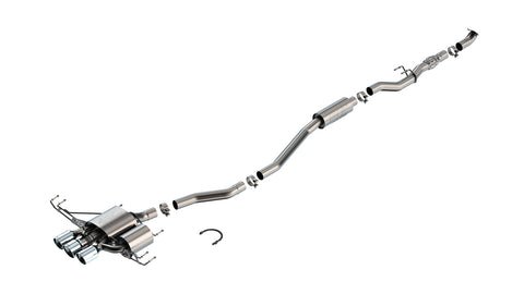 Borla 2023 + Honda Civic Type R MT ATAK Catback Exhaust w/ 4in Tips