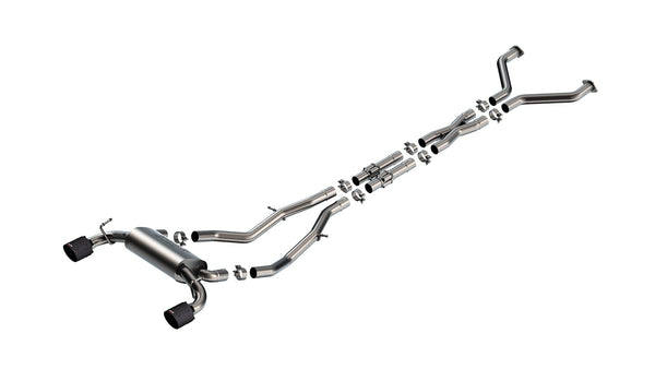 Borla 2023 + Nissan Z Cat-Back Exhaust System S-Type Carbon Fiber Black Anodized Part # 140929CFBA