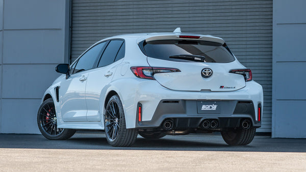 Borla 2023 + Toyota GR Corolla ATAK Cat Back System - Carbon Fiber & Black Anodized