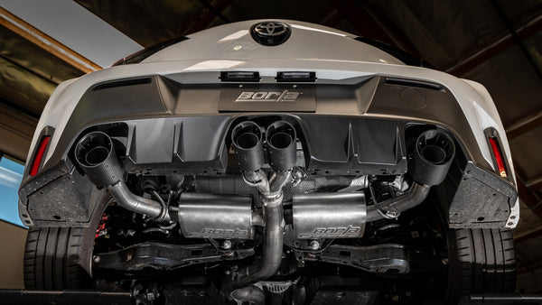 Borla 2023 + Toyota GR Corolla ATAK Cat Back System - Carbon Fiber & Black Anodized