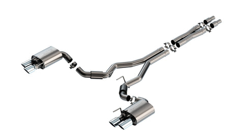 Borla 2024 + Ford Mustang GT 5.0L V8 w/ Active Exhaust S-Type Cat-Back Exhaust System